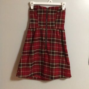 Plaid Red Dress